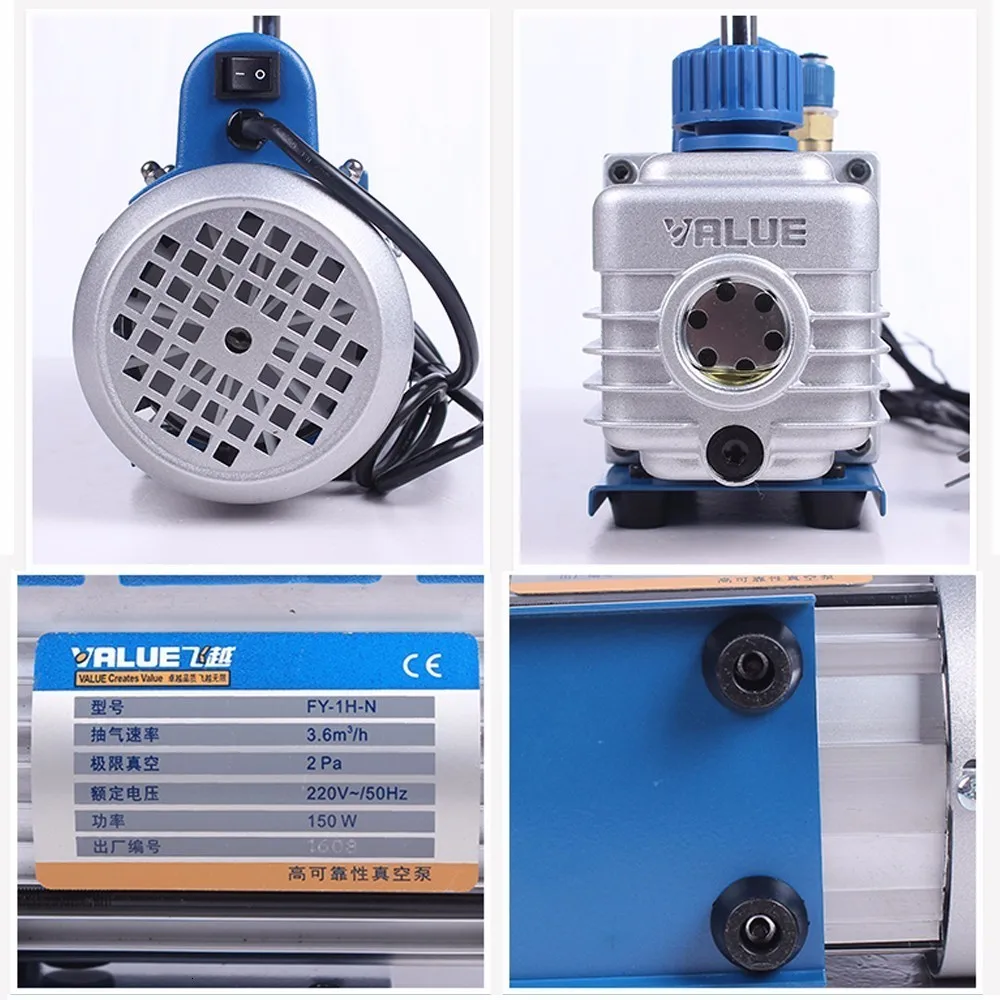 220V Miniature vacuum pump air conditioner refrigerator refrigeration maintenance rotary vane vacuum pump