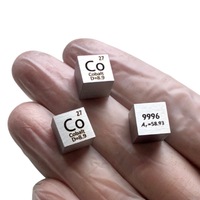 1PCS Cobalt Metal 10mm Density Cube Co≥99.96% Pure Element Specimens Collection