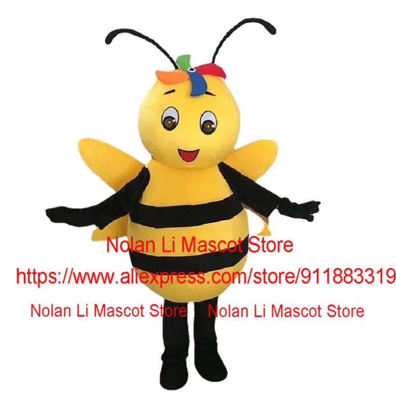 Hot Selling Yellow Big Bee Mascot Costume Cartoon Suit Adult Cosplay Birthday Party Masquerade Holiday Gift 1094