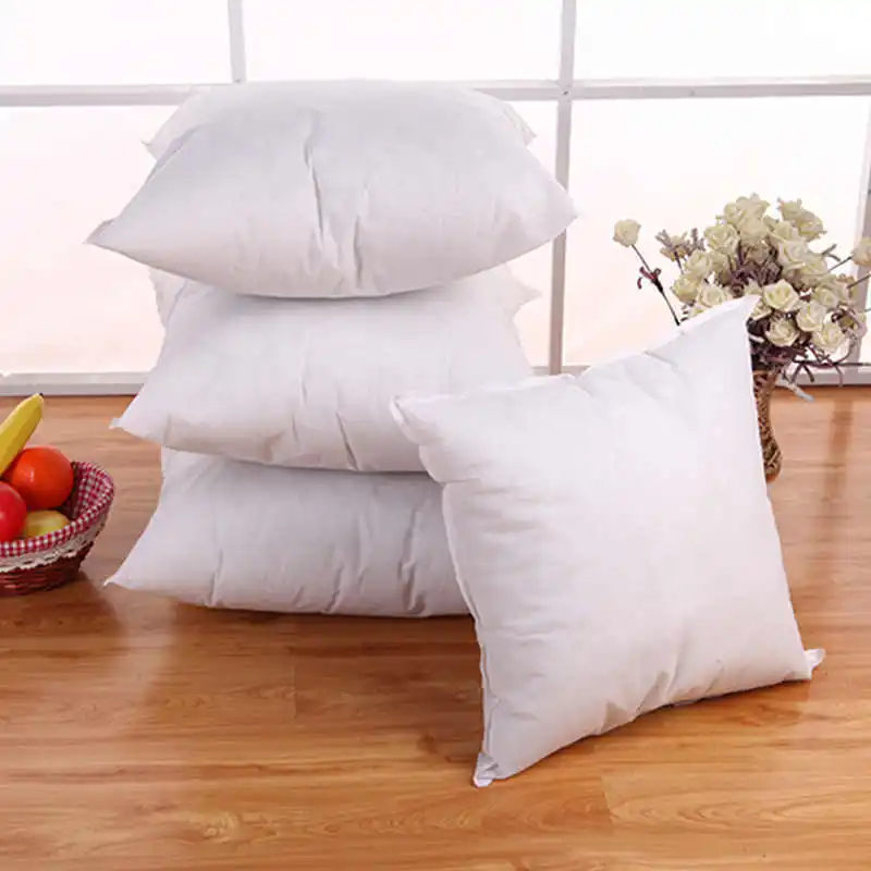 1PC Standard Pillow Cushion Core Cushion Inner Filling Soft Throw Seat Pillow interior Car Home Decor White 40X40CM 45X45CM