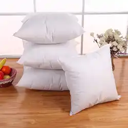 1PC Standard Pillow Cushion Core Cushion Inner Filling Soft Throw Seat Pillow interior Car Home Decor White 40X40CM 45X45CM