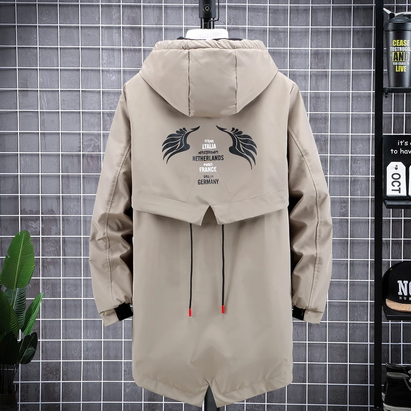 Winter Jacket Men Fashion Long Warm Loose Black Thick Male Plus Size 6XL 8XL 9XL 10XL 7XL Parkas Hooded Coats Clothes Outerwear