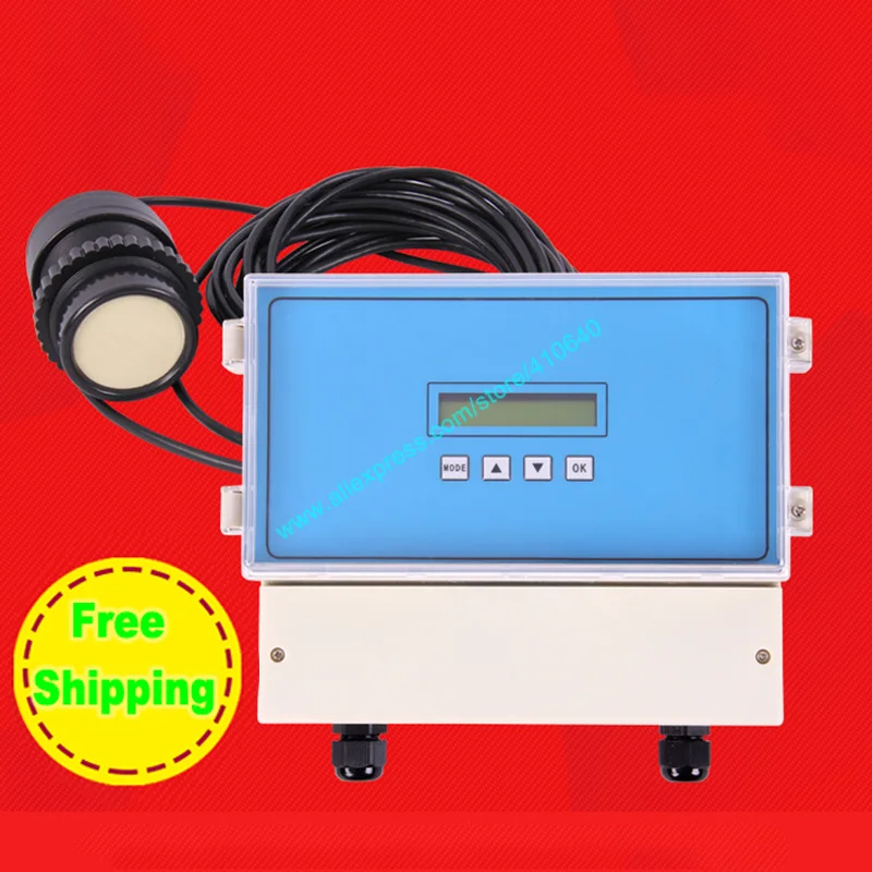 Dc24v Split Type Ultrasound Level Gauge Liquid Level Sensor For Liquid Level or Solid Height or Stone Pile Height Measurement