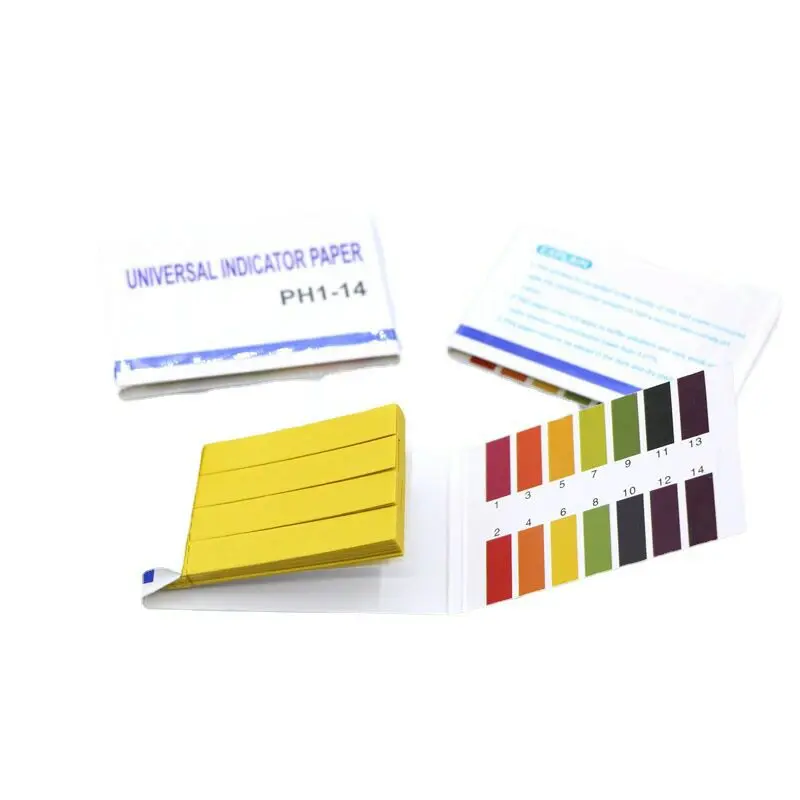 80 Strips Professional 1-14 PH Litmus Paper Ph Test Strips Water Cosmetics Soil Acidity Test Strips with Control Card