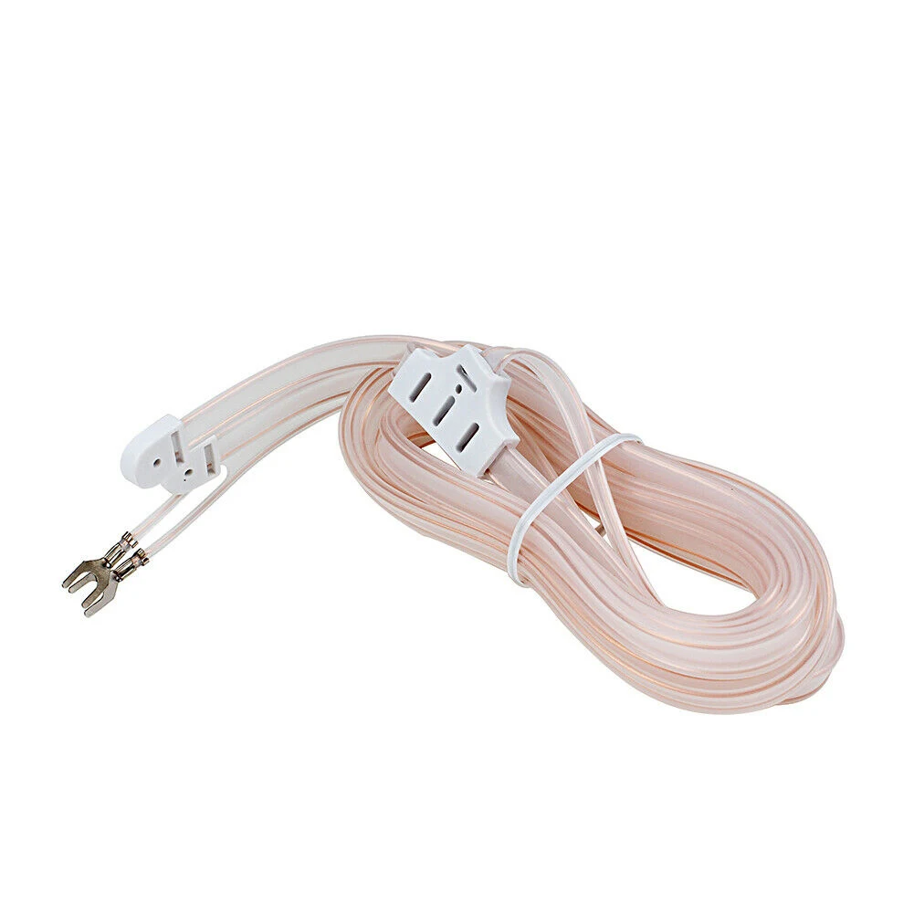 1.5M Anten Thu Cáp 300 Ohm Đa Năng T Loại Trong Suốt Nhà FM PE Stereo Đầu Thu Kèm 2 Pin Lưỡng Cực đài Phát Thanh Cáp
