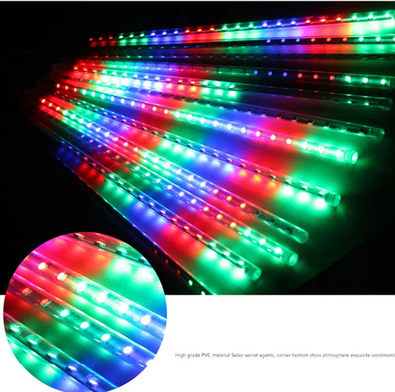 10 tubo 80cm smd luzes led meteoro chuva lanterna uk eua ue dia de natal ao ar livre iluminação decorativa luz cordas