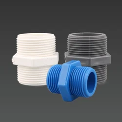 2pc PVC esterno maschio Thraed connettore dritto 20/25/32/40/50/63mm adattatore per tubo dell'acqua raccordi per tubo serbatoio acquario