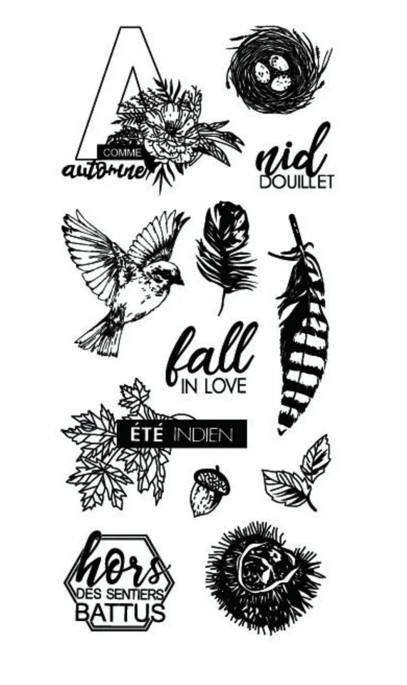 

Французский прозрачный штамп для самостоятельного изготовления скрапбукинга C689