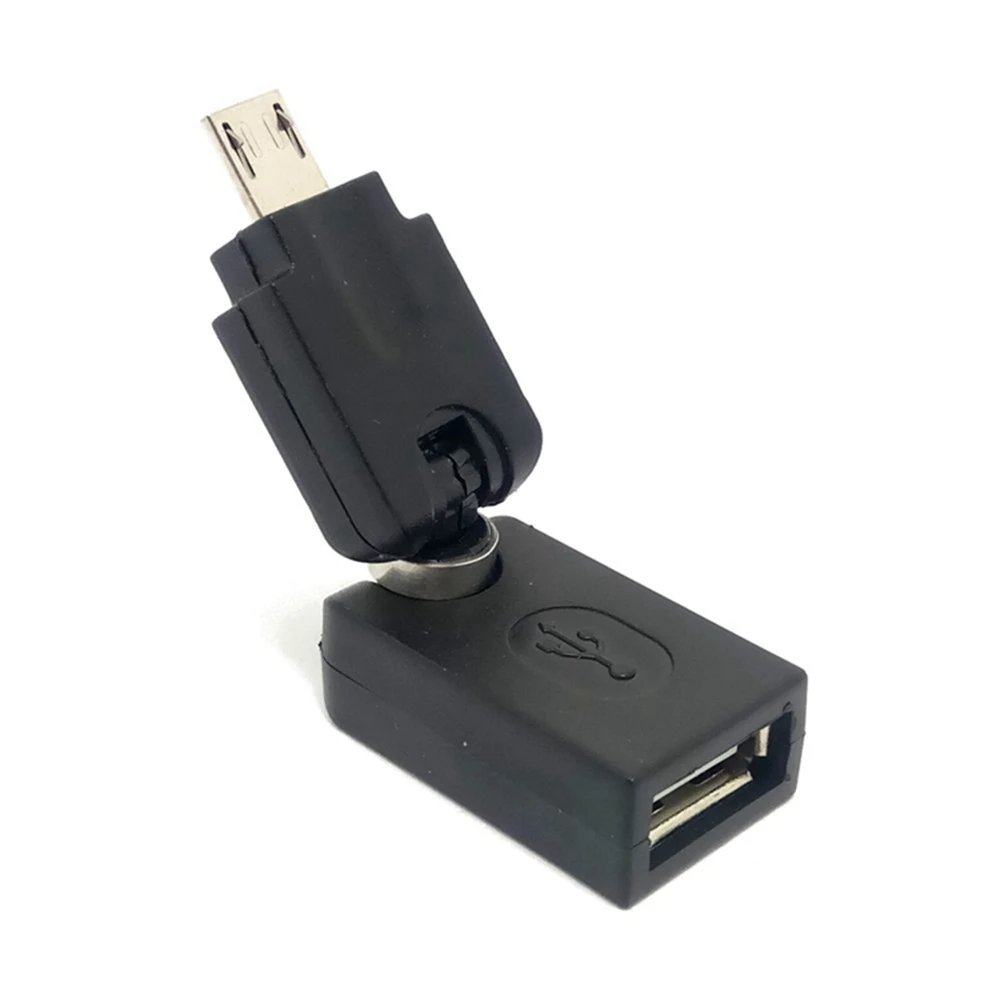 Flexible Dreh Twist Winkel 360 Grad Rotierenden USB 2.0 EINE Weibliche zu Micro Männlichen Adapter/OTG Anschluss