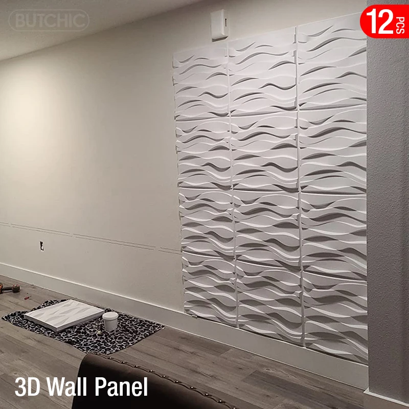 12pcs 50x50cm 3D wall panel Geometric line 3D wall sticker wallpaper mural diamond design decor tile 3d mold 90's aesthetic room