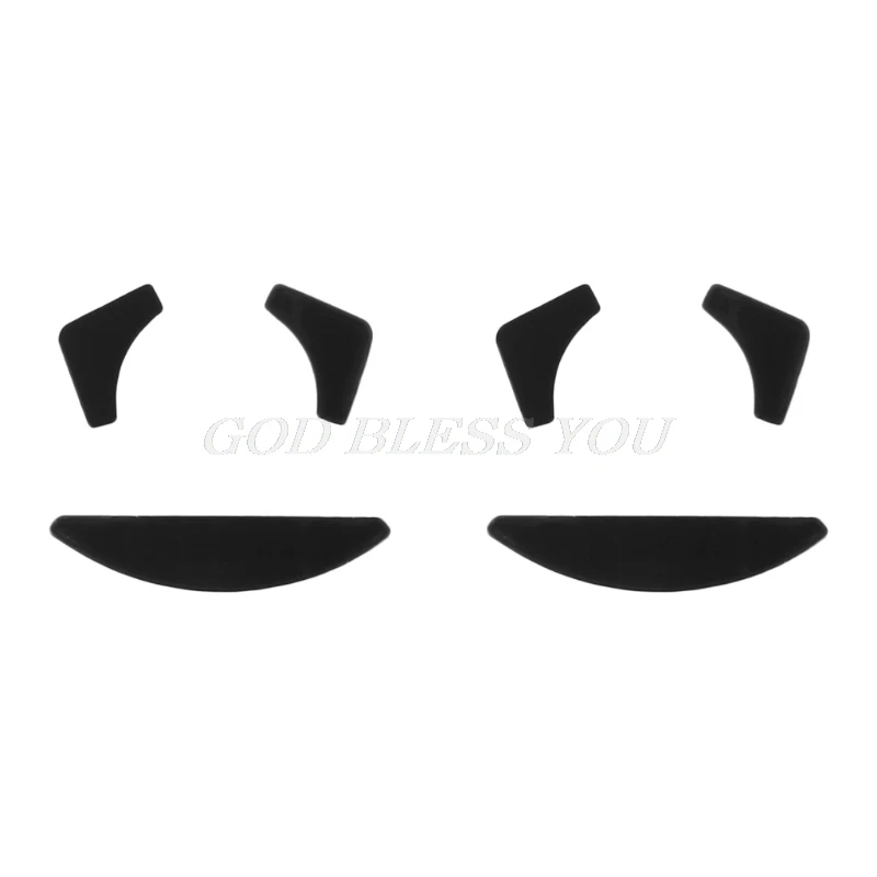 Razer DeathAdder 마우스 스케이트용 0.6mm 마우스 피트 스케이트 마우스 패드 2 세트, 드롭 배송