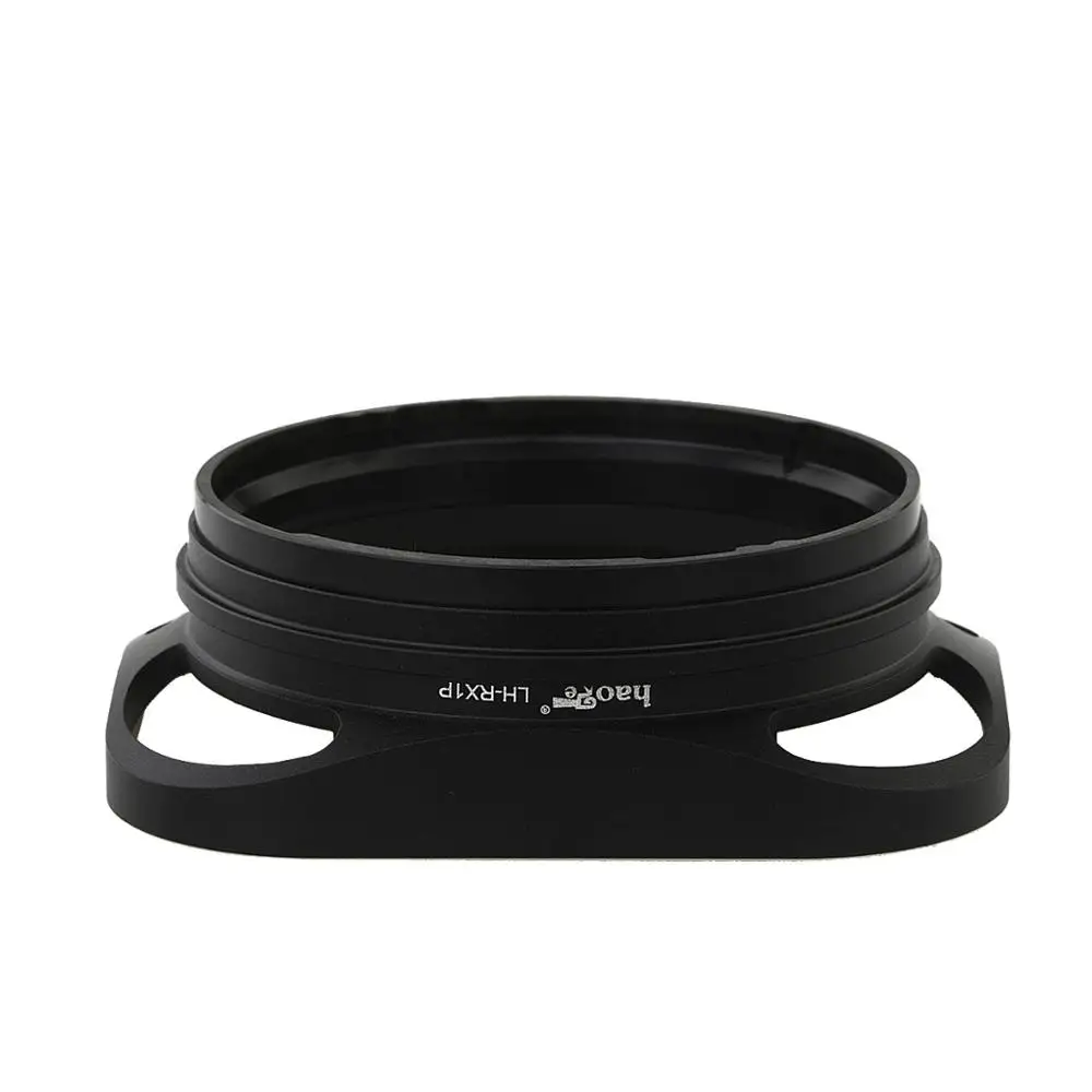 Haoge Square Metal Bayonet Lens Hood for Sony RX1R RX1RM2 RX1 Rx1rii Camera AND Sony FE35mm/F2.8 E-Mount Lens