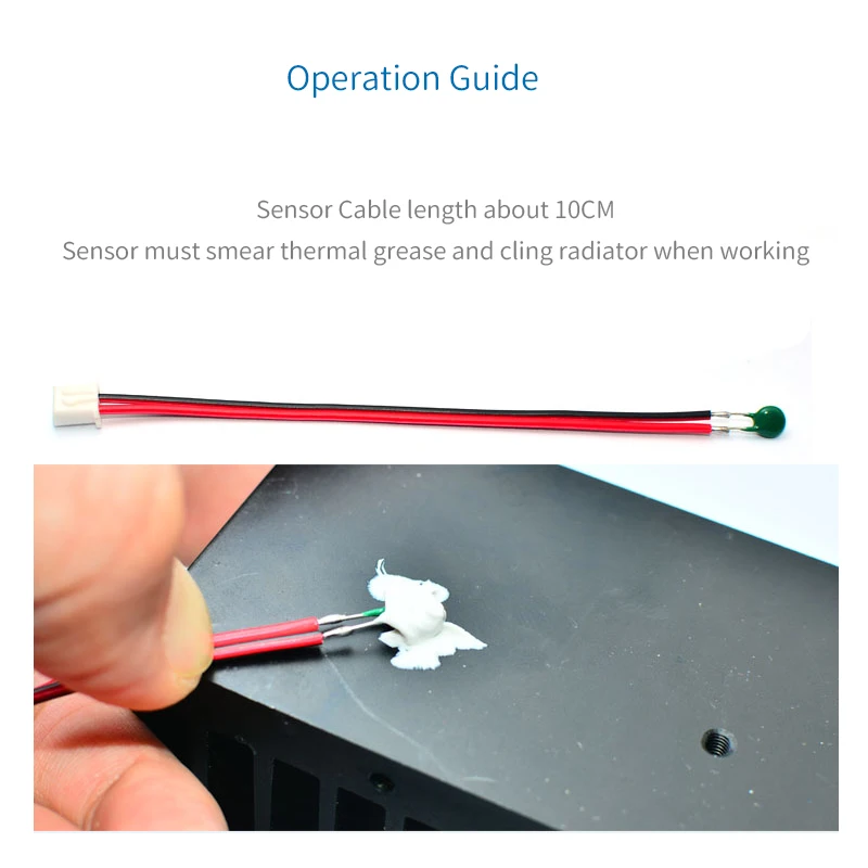 UNISIAN Temperature Control Fan Module Support Four Gears Smart Fan Speed Controller For DC12V/24V Fan Specifications Cooler