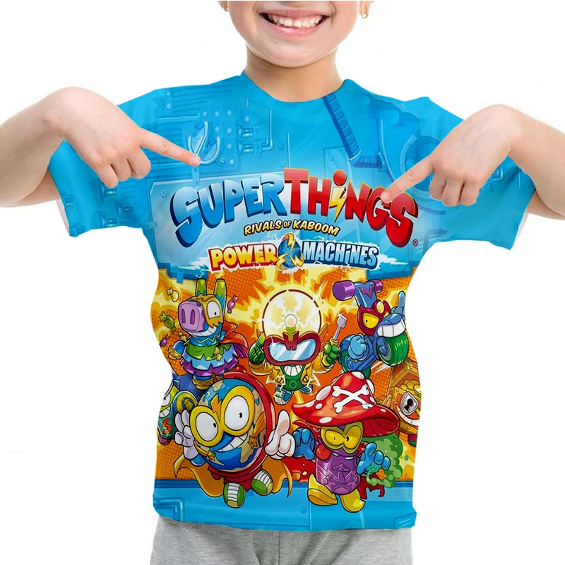 

New Superzings T Shirt For Baby Boys Kids Short Sleeve Summer Kawaii Tshirt Tees Casual Cartoon Tops Girls Beautiful T-shirt