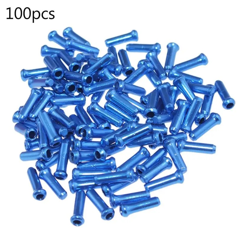 100pcs Brake Wire End MTB Road Bike Brake Cable End Tips Crimp