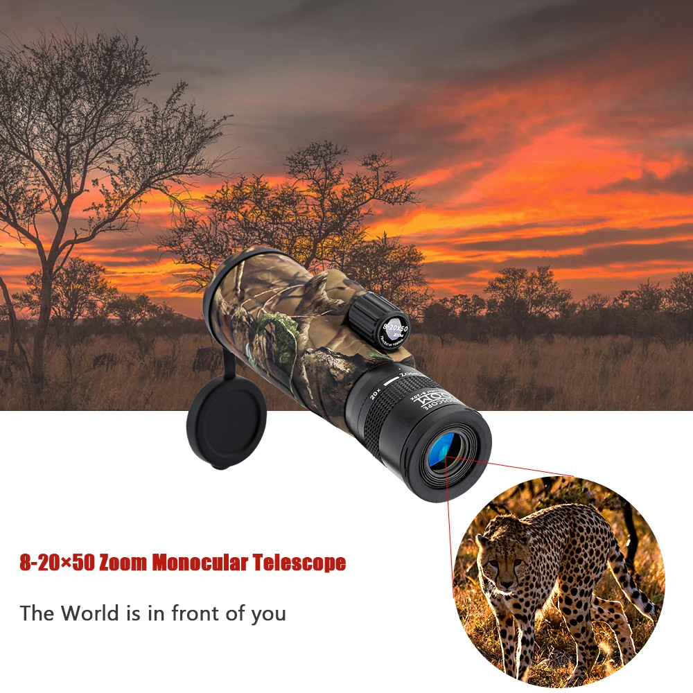 Monocular WG11 8-20x50 para caza y observación naturaleza - imagen 3