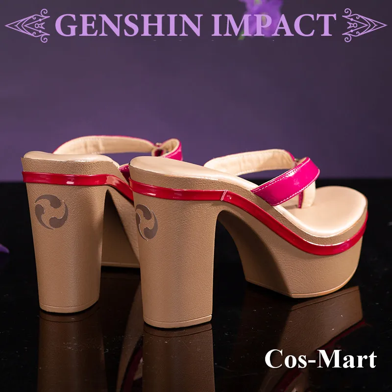 Игра Cos-Mart Genshin Impact Yae Miko/Raiden Shogun/ Yoimiya/Sayu обувь для косплея универсальная Боевая обувь на высоких каблуках для ролевых игр