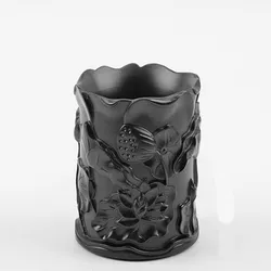 Flower Pot Making Silicone Concrete Mold, Beautiful Pen Holder, Handmade Decorating Craft, Pen Container Mould for Cement