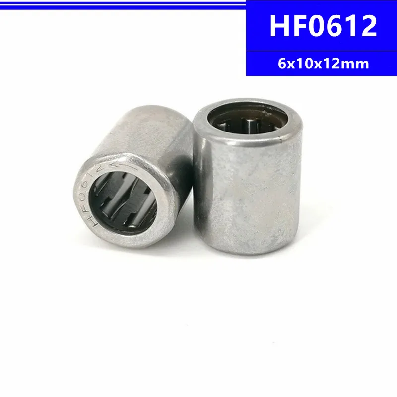 100pcs One Way Cluth bearing HF0612 6x10x12mm Needle Roller Bearings 6*10*12 mm Single Way Roller Bearing