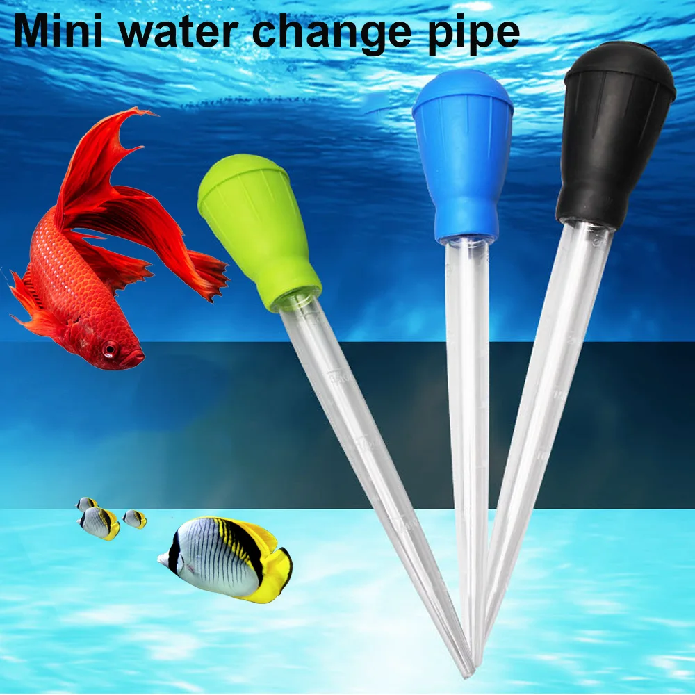 

30ml Manual Small Suction Pipe Fish Tank Siphon Aquarium Cleaning Tool Sediment Residue Feed Water Cleaning Machine Filter Pump