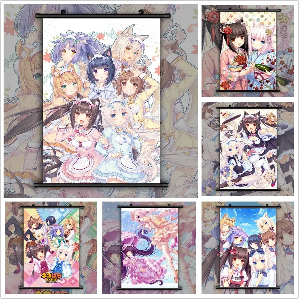 NekoPara Vanilla Chocola HD Print Anime Posters Canvas Painting Wall Decor Wall Posters Wall Art Picture Decoration Home Decor