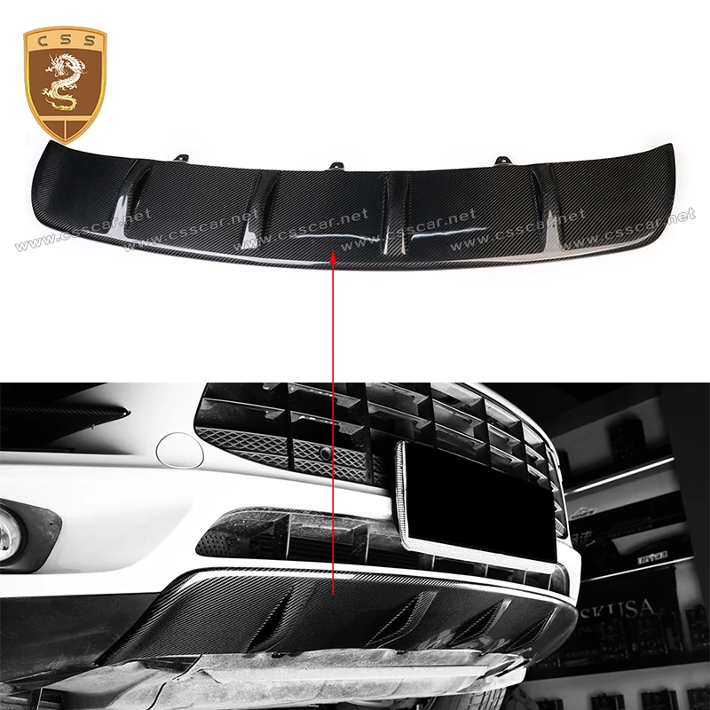 Carbon Fiber Front and Rear Diffuser For Porsche Macan 2014 2015 2016 2017 2018 Front Lip Car Styling Accessories