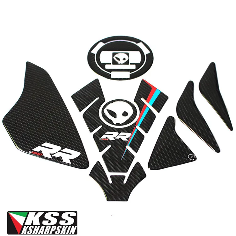 

3D ADESIVI Motorcycle Sticker Decal Emblem Protection Tank Pad Cas Cap sticker kit FOR BMW S1000RR S1000 RR