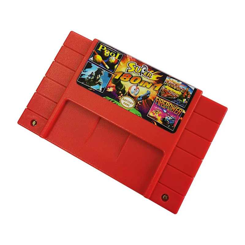 Super 180 in 1 Video Game For Snes Cartridge 16 BIT - NTSC US - Super NES - With Fast Shipping