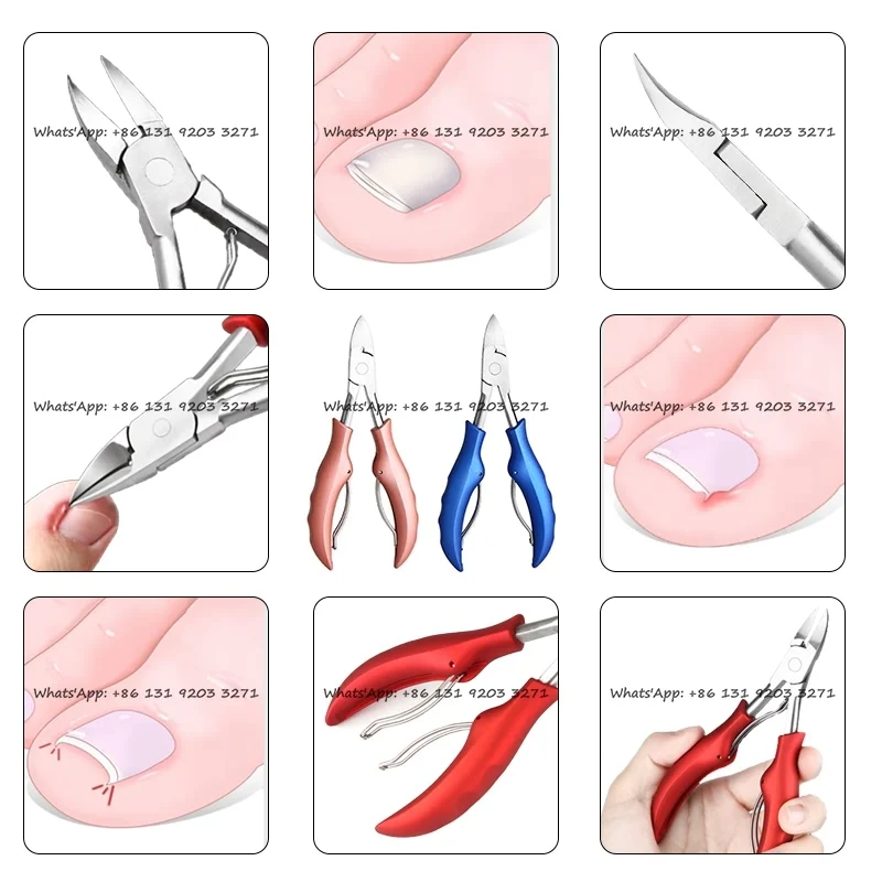 Feet Scissors Toenail Cutters Pedicure Manicure Tools Anti-Splash Ingrown Paronychia Professional Correction Tool Set