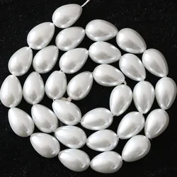 wholesale high quality Accessories Pearl Water Droplets Shape Imitation Pearls Straight Beads For Jewelry Making DIY Bracelet