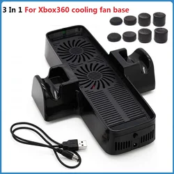 XBOX 360 Cooling Fan Base For Xbox 360 Slim Console Cooling Dock Station Bottom Stand Fan Cooler Charger Cooler Stand X Box