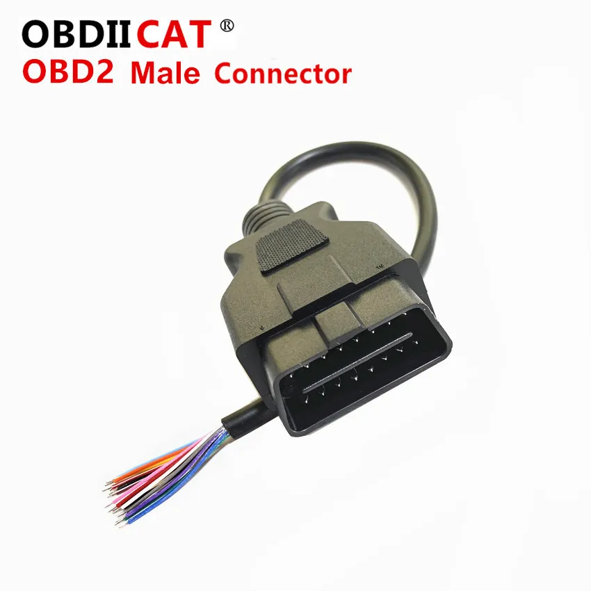 

LOW Promotion For ODB OBD2 Cable 16 Pin 1 Male To 16 Pin 2 Female OBD II OBD2 Car Diagnostic Extension Cable