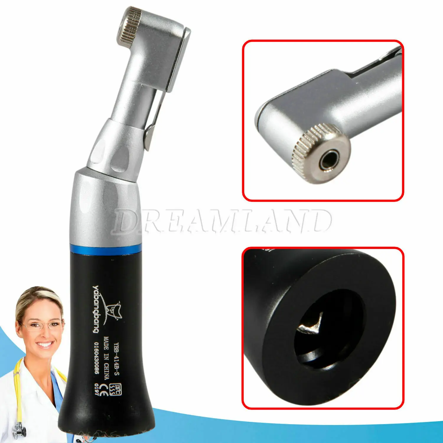 10 PCS  Dental Low Slow Speed Contra Angle Handpiece Latch Standard Type 1:1 Fit NSK For RA/CA  Burs 2.35mm