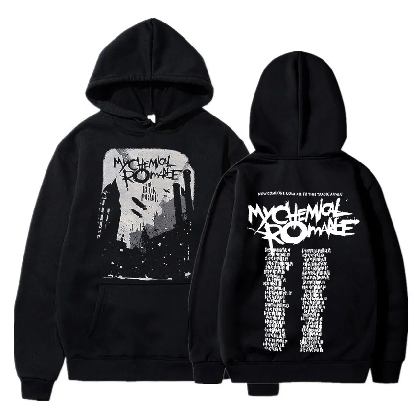 

My Chemical Romance Hoodies Men Women Clothing Parade Punk Emo Rock Band Hooded Sweatshirts Fall Winter Oversized Pullovers