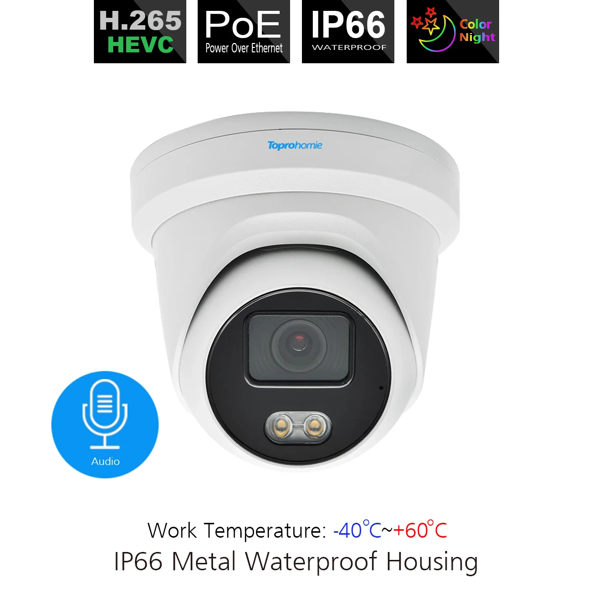 Imagem -06 - Toprohomie H.265 32ch 4k Sistema de Câmera Segurança 8mp Colorido Noite ai Indoor ao ar Livre à Prova Dp2p Água Câmera ip P2p Áudio Registro Conjunto