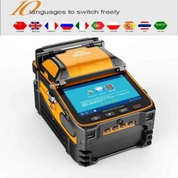 AI-9signal light  fiber fusion splicer 10 languages freely switch built-in optical power meter and VFL5.0