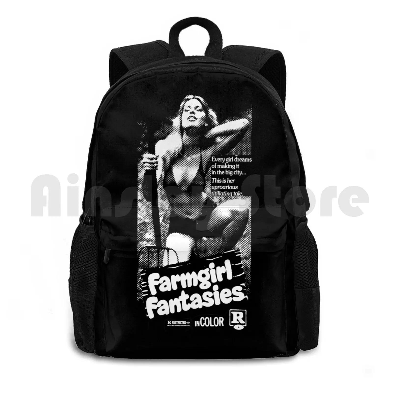 Farmgirl Fantasies Outdoor Hiking Backpack Riding Climbing Sports Bag Vintage Retro Vintage Movies Exploitation Exploitation