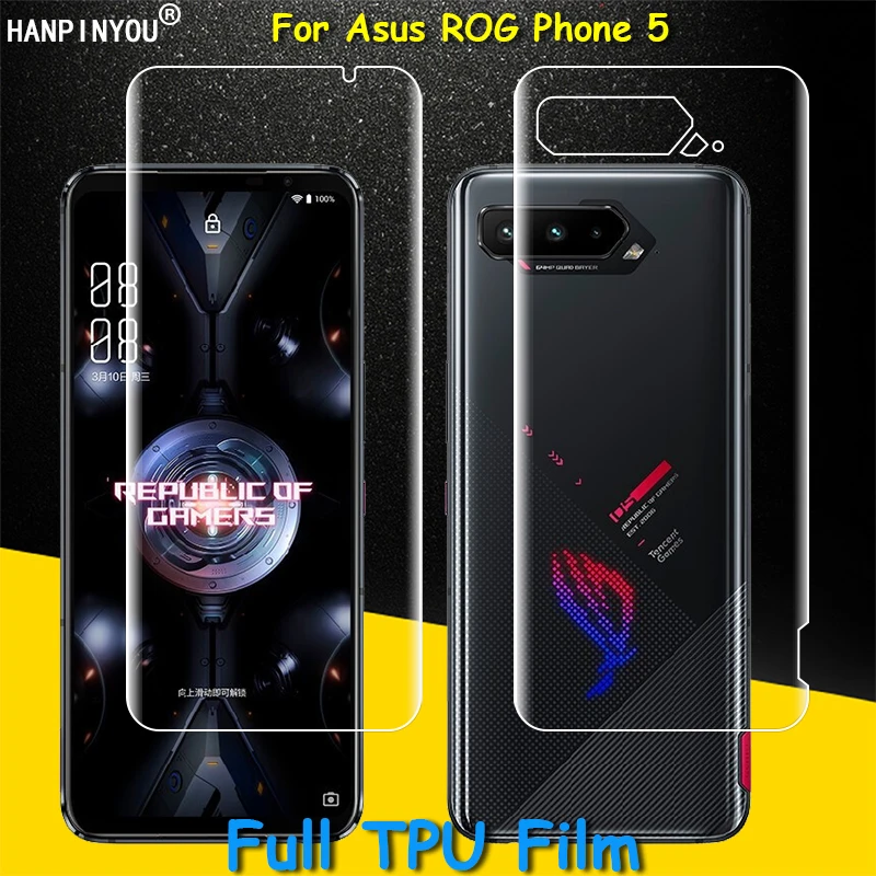 Front / Back Full Coverage Clear Soft TPU Film Screen Protector For Asus ROG Phone 6 5 5s Pro Ultimate Phone5 Cover Curved Parts