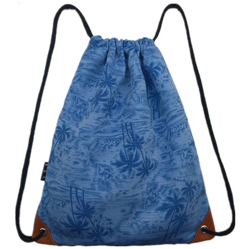 Men Women Backpack 2017 New Coconut Printing Drawstring Bag Pouch for Teenager Girls Boys Fashion Travel  Backpacks