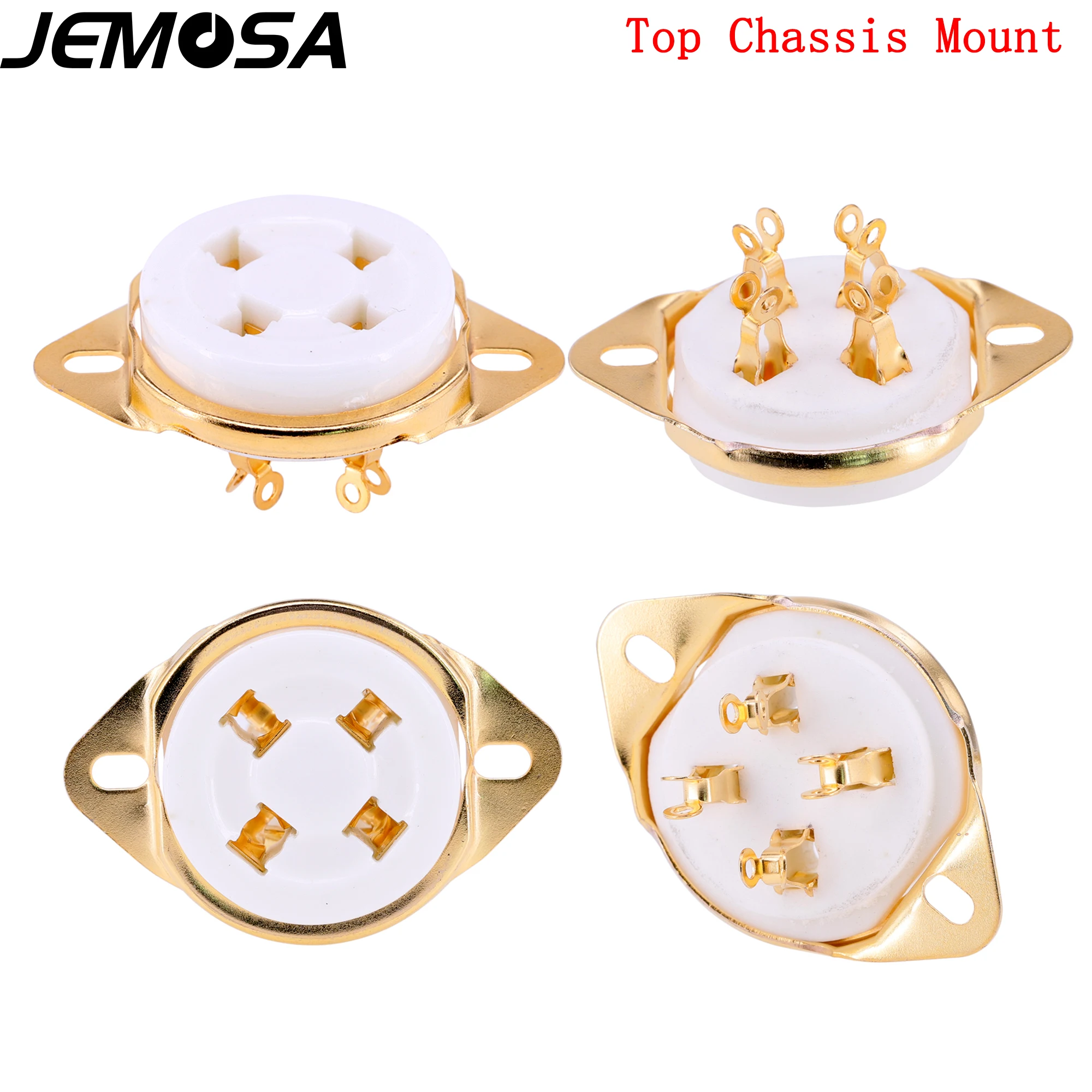 Ceramic 4pin Tube Socket Vacuum Tube Socket For 300B 2A3 811 274A 5Z3 572B 101D Vacuum Tube Amplifier Audio Vintage HIFI