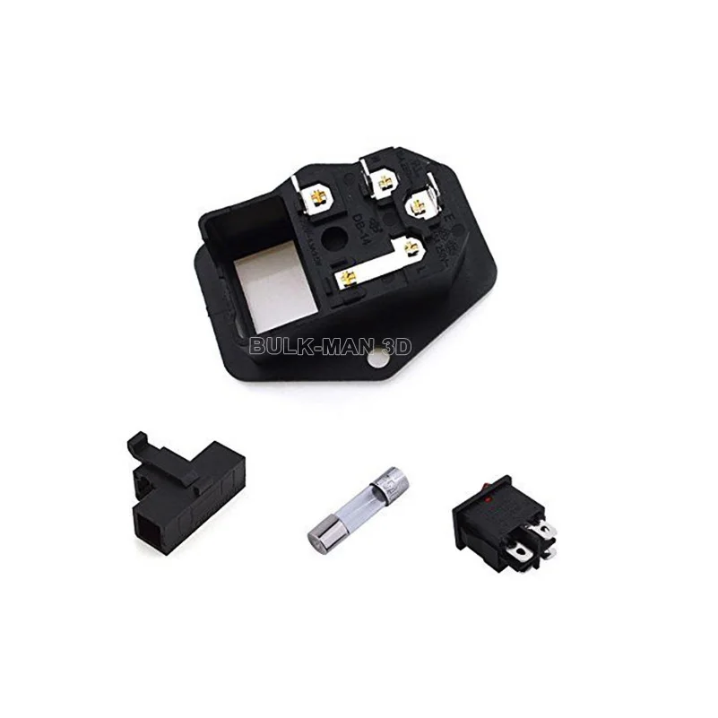 IEC Power Socket with Fuse Holder AC 250V 10A