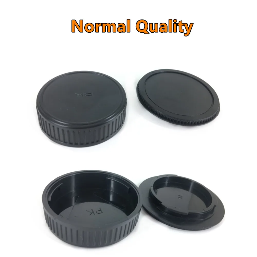 Rear Lens Cap Cover + Camera Front Body Cap for Pentax DSLR and PK Lens K3 K5II K50 K-R K-M K-S1 K-S2