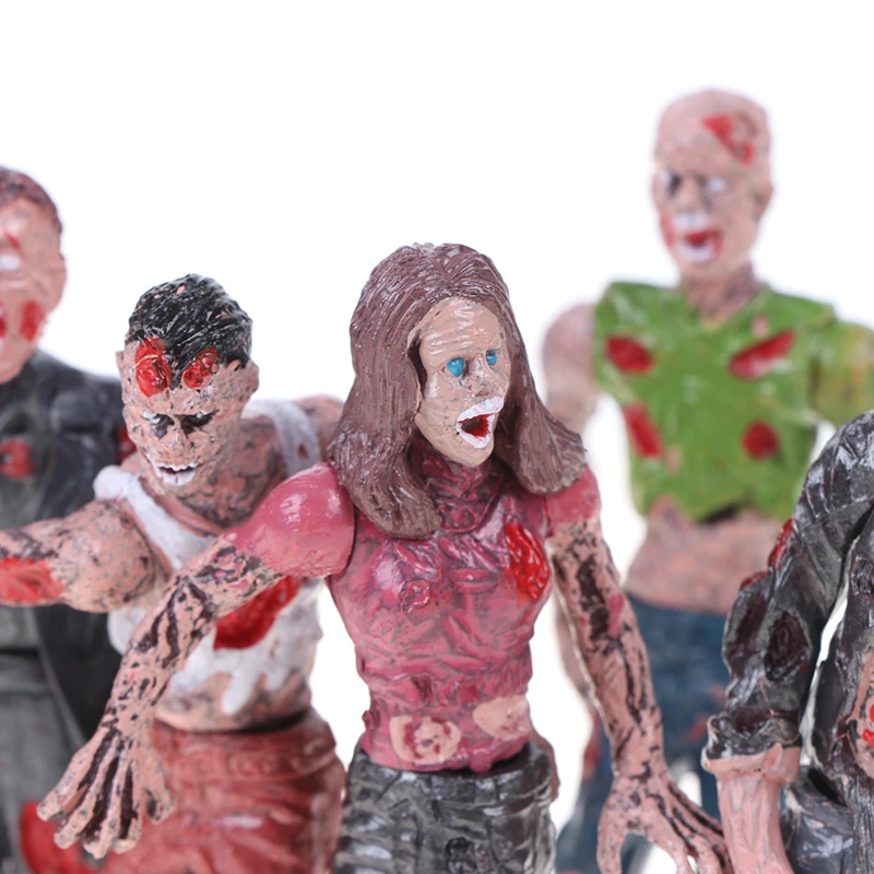 

6 Pcs Walking Corpses Model Terror Zombies Kids Children Action Figure Toys Doll