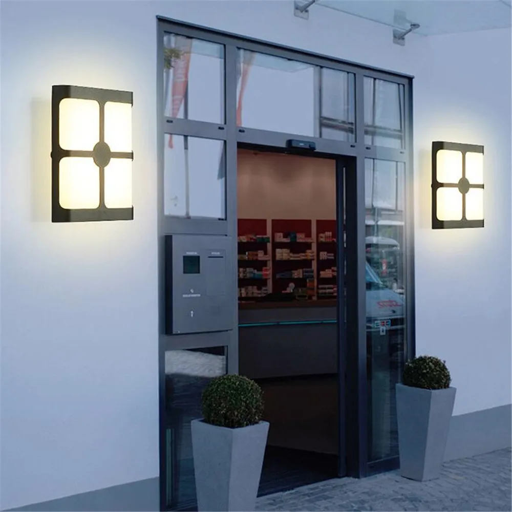 

LED Wall Light Outdoor Waterproof IP65 COB LED Porch Lights Modern Home Decor Up Down Aluminum Wall Lamp for Yard Solar Light