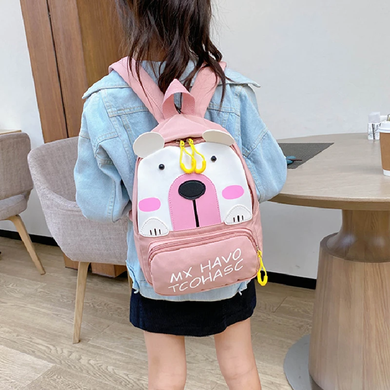 School Anime Bag for Baby Girl Mochila Cartoon Bear Kindergarten Grades 1-2 Boy Waterproof Backpack Travel Bag