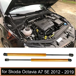 Skoda Octavia Mk3 5E 용 후드 보닛 실린더, 가스 스트럿 리프트 지지 피스톤 로드 소품, 충격 댐퍼 흡수기, 2012-2019 수정