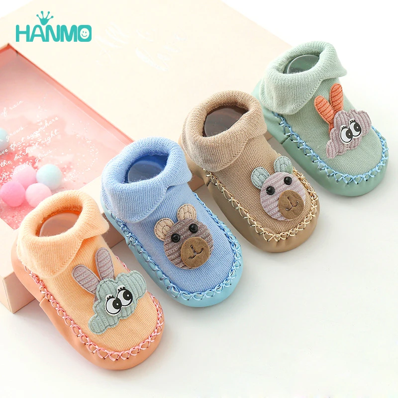 Baby soft soled shoes new born Baby Socks With Rubber Soles Infant Shoes Baby Floor Socks Anti Slip Soft Sole Sock Spring Autumn