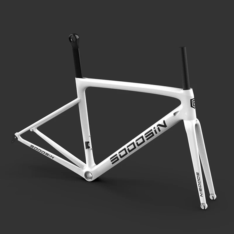 

SODOSIN Road Bike Carbon Frame size 44/49/52/54/56/58cm 700C Bicycle Frame and Fork Rim Brake/Disk Brake