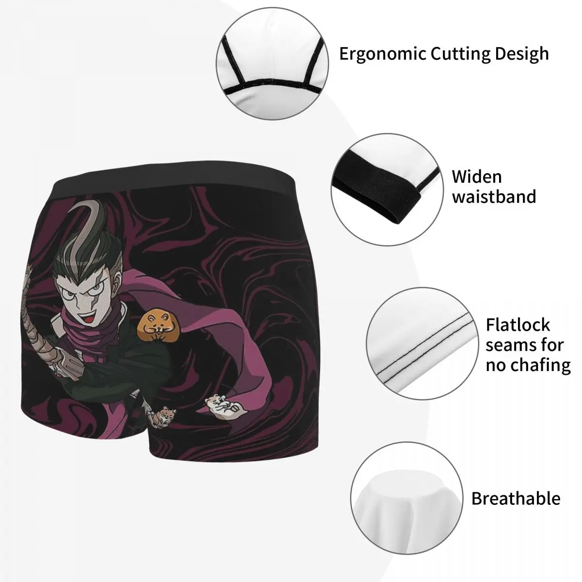 Gundham Tanaka Danganronpa Makoto Naegi Monokuma Komaru Kaede Game Underpants Cotton Panties Man Underwear Ventilate