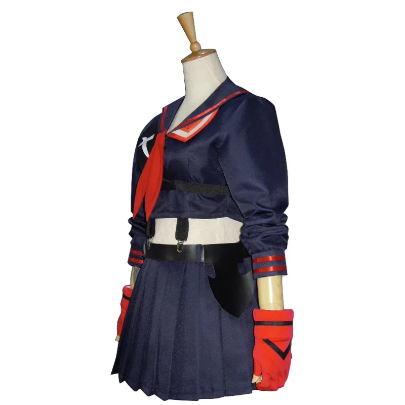 Doden La Kill Ryuko Ryuuko Matoi Senketsu Kostuum Pak Outfit Cosplay Uniform Matoi Ryuuko Pruik